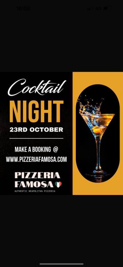 Cocktail Evening at Pizzeria Famosa